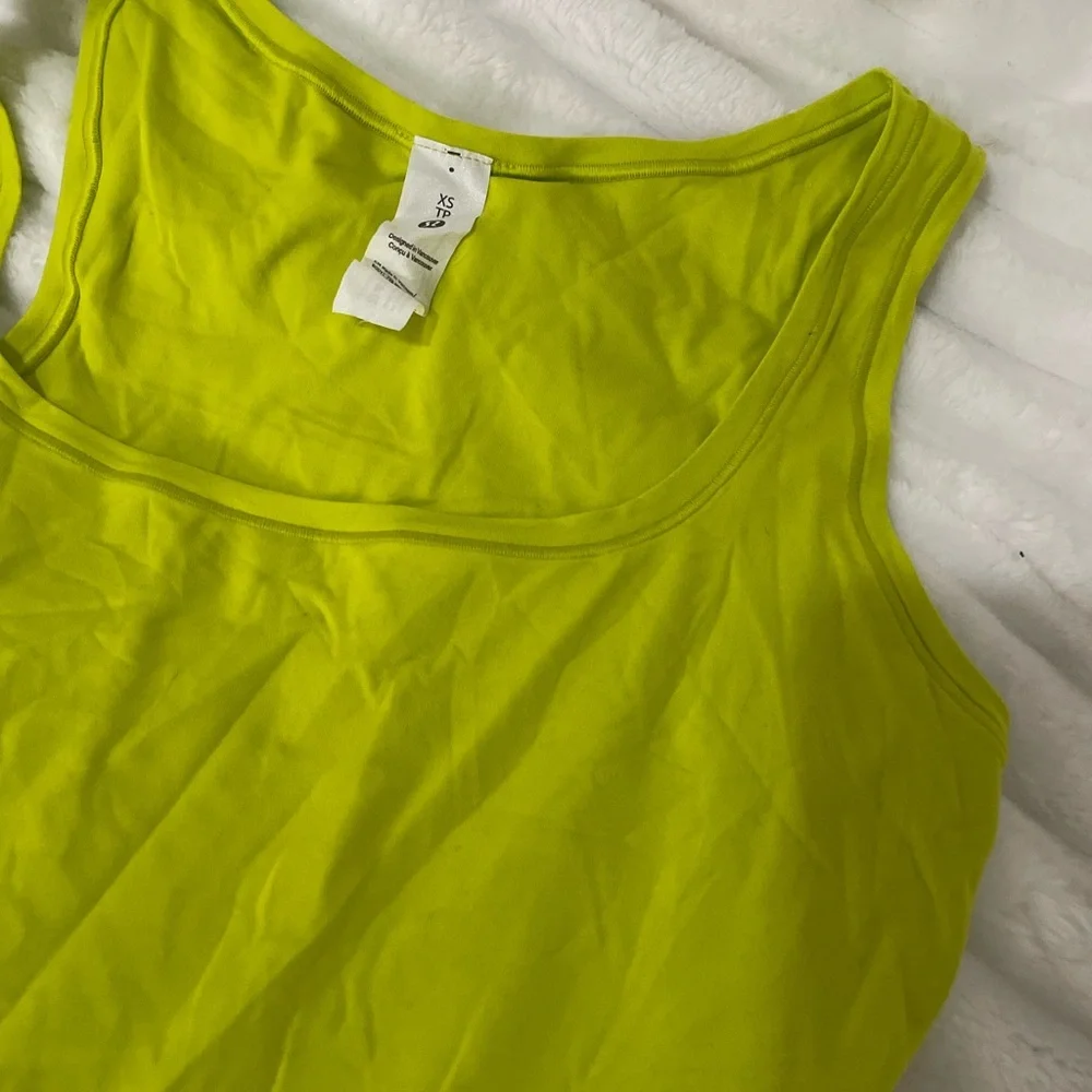 Lululemon Athletica Neon Yellow One-Piece Swimsuit